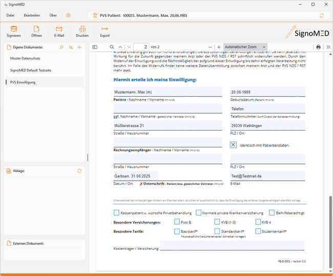 SignoMED Software